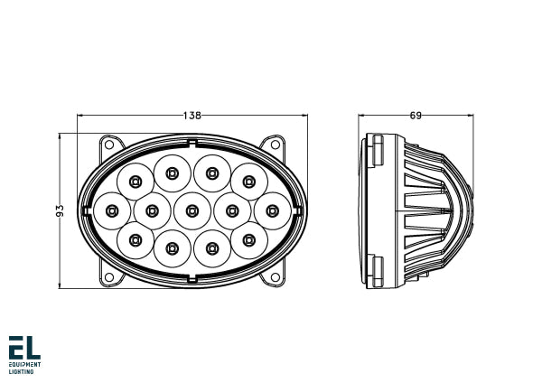 40W Led Head Light Low Beam El46371