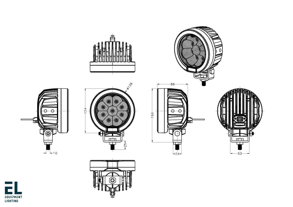 45W Led Work Light Flood Beam El42140