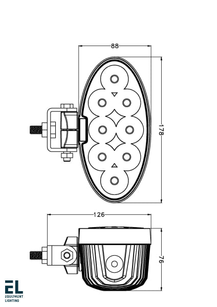 60W Led Work Light Spot Beam El41113