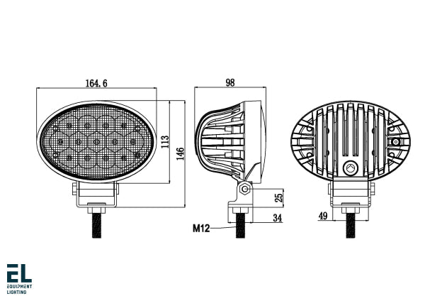 65W Led Work Light Flood Beam El42222